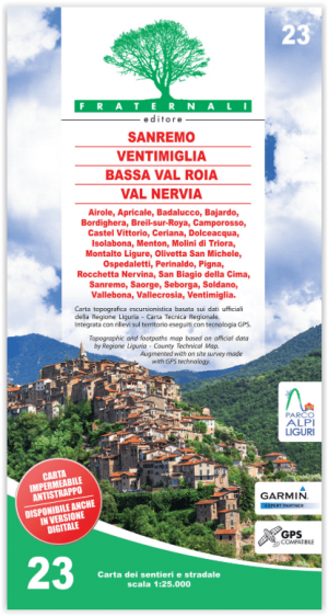 Wandelkaart 23 Sanremo & Mentone - Fraternali Ed