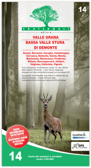 Wandelkaart 14 Bassa Valle Stura di Demonte - Val Grana