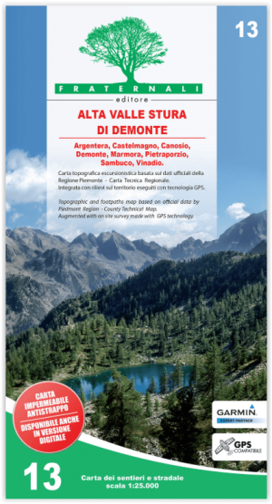 Wandelkaart 13 Alta Valle Stura di Demonte - Fraternali Ed