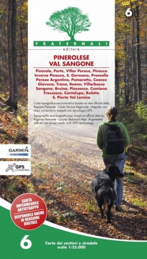 Wandelkaart 6 Pinerolese – Val Sangone - Fraternali Ed
