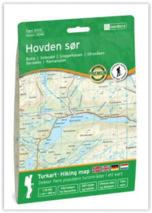 Wandelkaart 3046 Hovden Sor-zuid - Nordeca AS