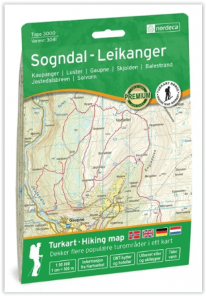 Wandelkaart 3041 Sogndal & Leikanger - Nordeca AS