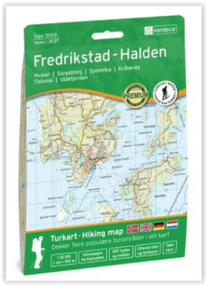Wandelkaart 3037 Frederikstad & Halden - Nordeca AS