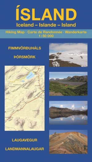 Wandelkaart Landmannalaugar & Laugavegur - Unique Iceland