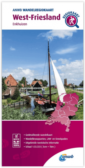 Wandelregiokaart 120 West-Friesland - Anwb
