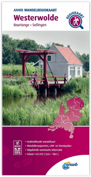 Wandelregiokaart 119 Westerwolde Groningen - Anwb