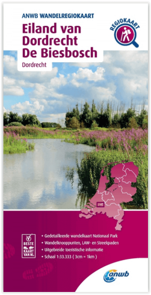 Wandelregiokaart 030 - Eiland van Dordrecht & Biesbosch - Anwb