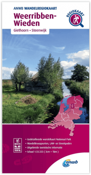 Wandelregiokaart 025 - Dwingelderveld & Drents-Friese Wold - Anwb