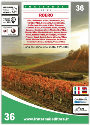 Wandelkaart 36 Monteu Roero- Cuneo- Italië - Ed. Fraternali