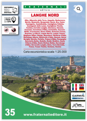 Wandelkaart 35 Langhe Nord - Fraternali Ed