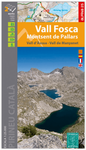 Wandelkaart 24 Vall Fosca - Montsent de Pallars - Ed. Alpina