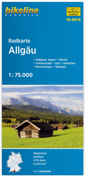Fietskaart Allgäu - Estenbauer