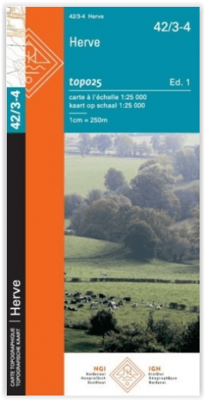 TOPO Wandelkaart 42/3-4 Herve - NGI