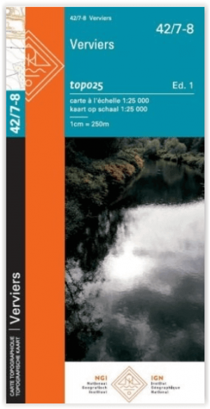 TOPO Wandelkaart 42/7-8 Verviers - NGI
