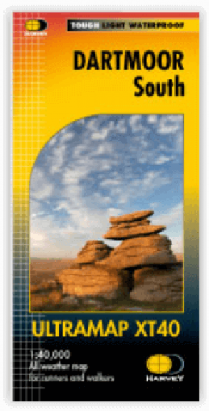 Wandelkaart XT40 Dartmoor NP Zuid - Harvey Maps