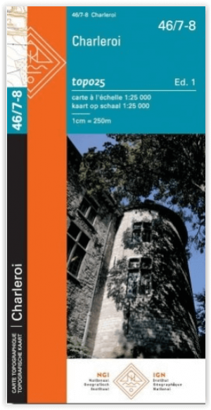 TOPO Wandelkaart 46/7-8 Charleroi - NGI