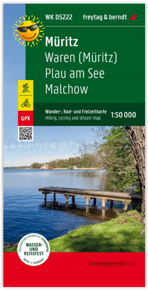 Wandelkaart Müritz meer - Freytag & Berndt