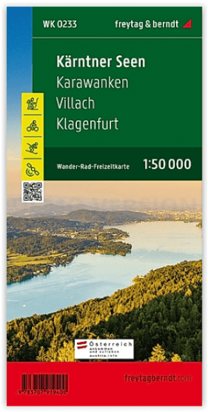 Wandelkaart Kärntner Seen - F&B
