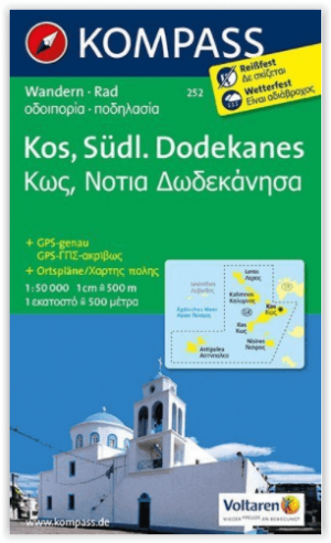 Wandelkaart 252 Kos- Zuidelijke Dodecanese - Kompass