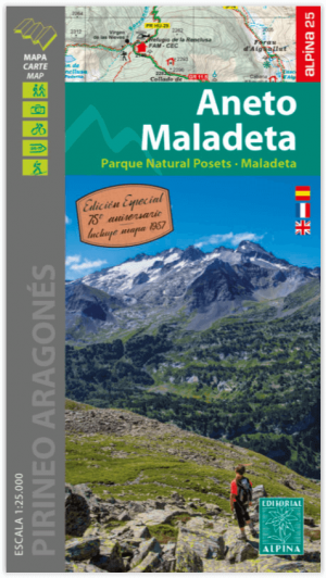 Wandelkaart 15 Aneto Maladeta - Vall de Benasque - Ed. Alpina