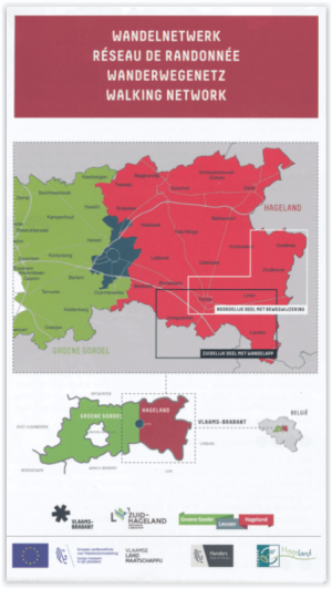 Wandelkaart wandelnetwerk Getevallei - Vlaams-Brabant