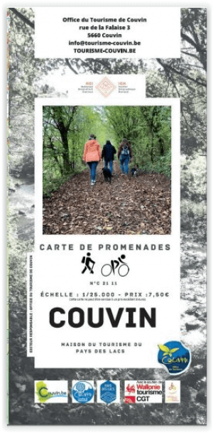 Wandelkaart Couvin wandelroutes - NGI