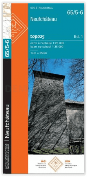 TOPO Wandelkaart 65/5-6 Neufchâteau - NGI