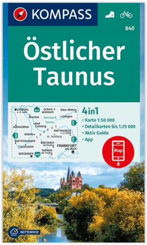 Wandelkaart 840 Taunus Östlicher - Kompass