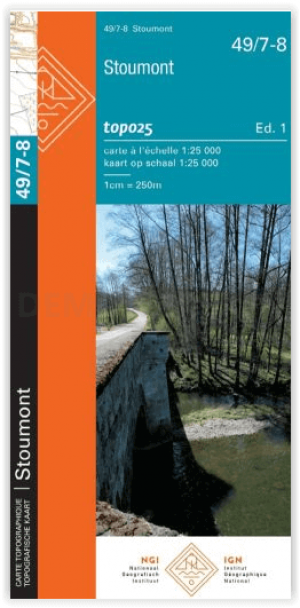 TOPO Wandelkaart 49/7-8 Stoumont - NGI