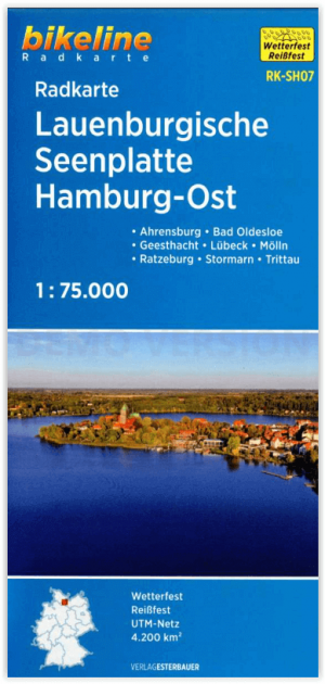 Fietstourkaart Lauenburgische Seenplatte Hamburg - Estenbauer