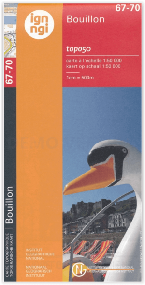 TOPO Wandelkaart 67-70 - Bouillon - NGI