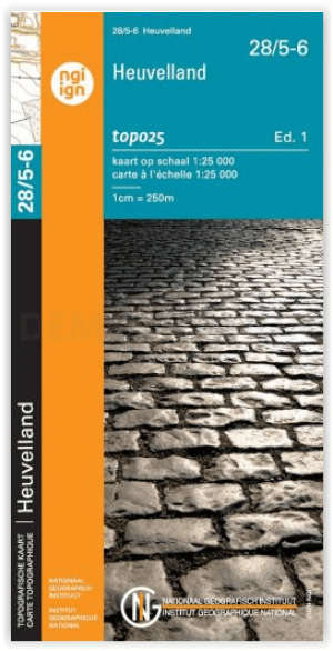 TOPO Wandelkaart 28/5-6 Heuvelland - NGI