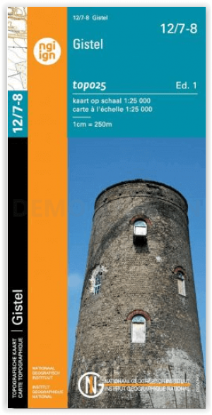 TOPO Wandelkaart 12/7-8 Gistel - NGI