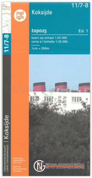 TOPO Wandelkaart 11/7-8 Koksijde - NGI