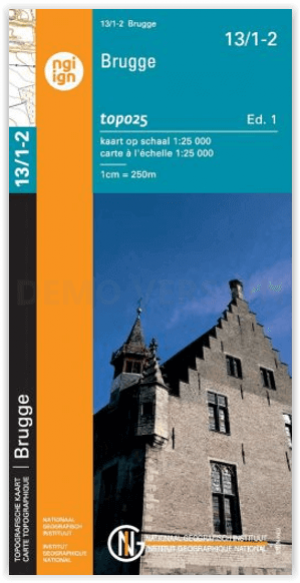 TOPO Wandelkaart 13/1-2 Brugge - NGI
