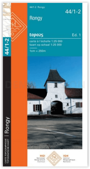 TOPO Wandelkaart 44/1-2 Rongy - NGI