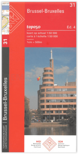 TOPO Wandelkaart 31 Brussel (Bruxelles) - NGI