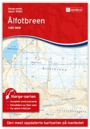 Wandelkaart 10062 Alfotbreen Noorwegen - Nordeca AS