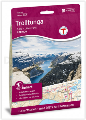 Wandelkaart 2825 Turkart Trolltunga - Nordeca AS