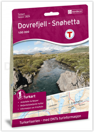 Wandelkaart 2829 Turkart Dovrefjell-Snøhetta - Nordeca AS