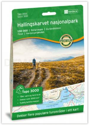 Wandelkaart 3001 Hallingskarvet NP - Nordeca AS