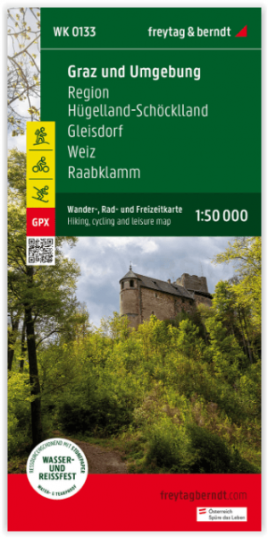 Wandelkaart & fietskaart Graz & Umgebung - F&B