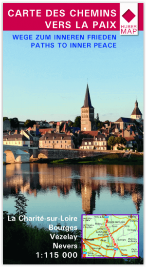Wandelkaart La Charité-sur-Loire- Bouges- Vezelay & Nevers