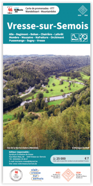 Wandelkaart Vresse-sur-Semois - NGI