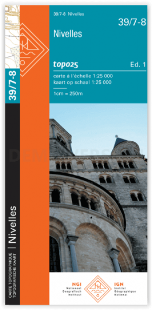 TOPO Wandelkaart 39/7-8 Nivelles (Nijvel) - NGI