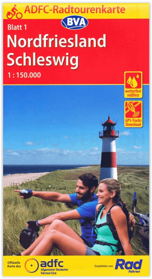 Fietskaart 01 Nordfriesland - Schleswig Holstein - BVA-Bikemedia