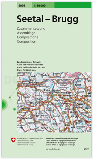 Wandelkaart 5005 Seetal – Brugg - Swisstopo