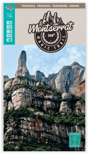 Wandelkaart Montserrat 360° - Magic trail - Ed. Alpina