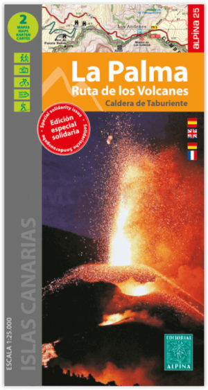 Wandelkaart La Palma - Ruta de los Volcanes - Ed. Alpina