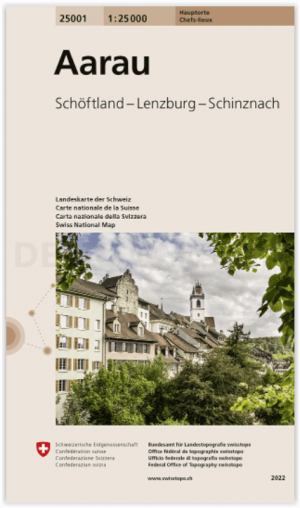 Wandelkaart 25001 Aarau - Swisstopo